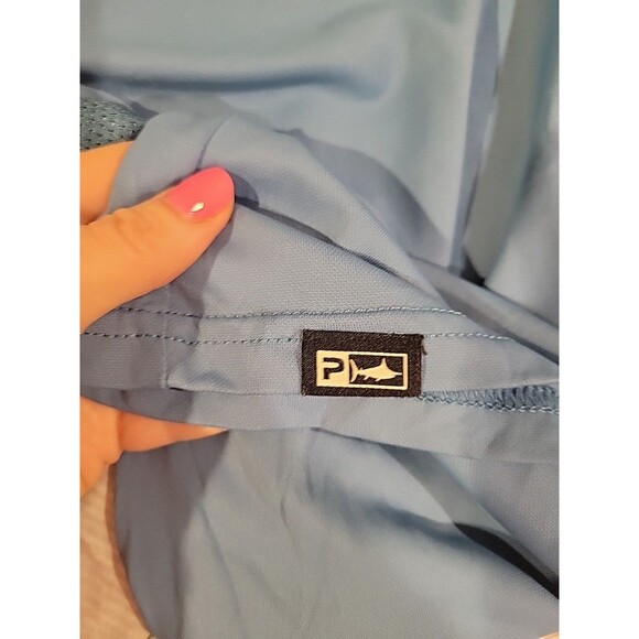 Pelagic Aquatek Hooded Long-Sleeve Shirt in Ocean Blue Fishing Outdoors Size M - Picture 5 of 8